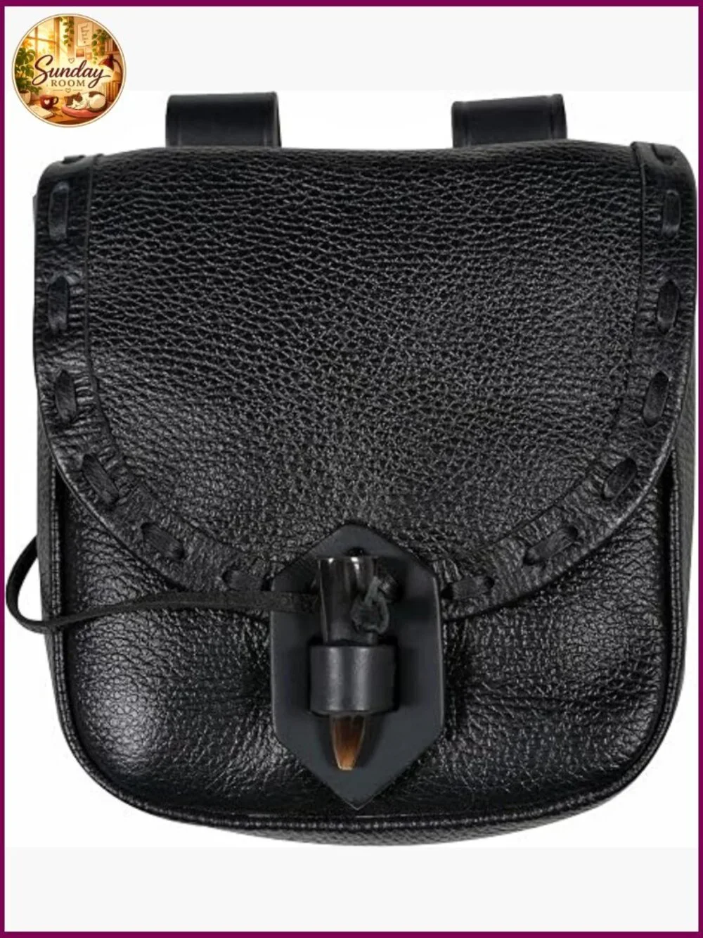 Genuine Leather Medieval Belt Pouch LARP Costume Accessory